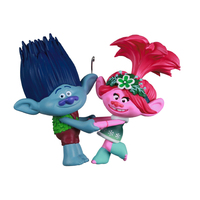 2021 Hallmark Keepsake Ornament - DreamWorks Animation Trolls Holiday in Harmony Poppy and Branch