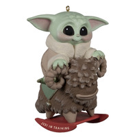 2022 Hallmark Keepsake Ornament - Star Wars: The Mandalorian Jedi in Training Grogu on Rocking Bantha