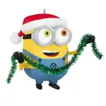 2025 Hallmark Keepsake Ornament - Minions Bob Trims the Tree with Sound