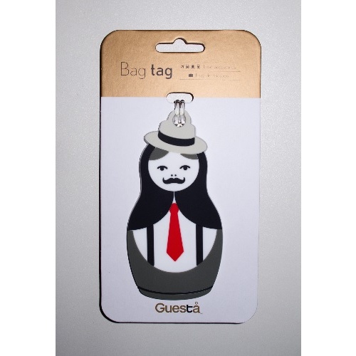 Rubber Luggage Tag - Male Doll