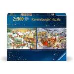 Ravensburger Puzzle 2x500pc - Christmas Collection
