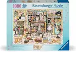 Ravensburger Puzzle 1000pc - Crazy Cats Mrs. Hardwick's Haberdashery
