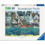 Ravensburger Puzzle 1500pc - A Bustling Fantasy Port