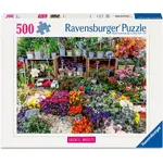 Ravensburger Puzzle 500pc - Flower Market, France