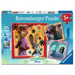 Ravensburger Puzzle 3x49pc - Disney Zootopia 2 A New Mission