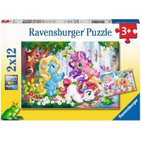 Ravensburger Puzzle 2 x 12pc - Unicorns at Play