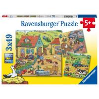 Ravensburger Puzzle 3 x 49pc - On the Farm