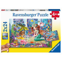 Ravensburger Puzzle 2 x 24pc - Mermaid Tea Party