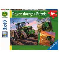Ravensburger Puzzle 3 x 49pc - John Deere Seasons of John Deere