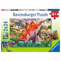 Ravensburger Puzzle 2 x 24pc - Jurassic Wildlife