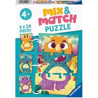 Ravensburger Puzzle 3x24pc - Cute Dinos Mix & Match