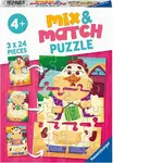 Ravensburger Puzzle 3 x 24pc - My Farm Friends Mix & Match