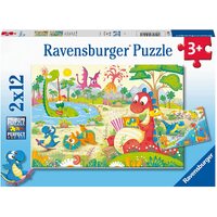 Ravensburger Puzzle 2 x 12pc - My Dino Friends