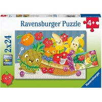 Ravensburger Puzzle 2 x 24pc - Fruit and Veggie Fun
