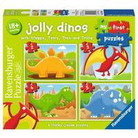 Ravensburger Puzzle 2, 3, 4, 5pc - My First Puzzle Jolly Dinos
