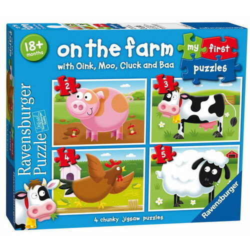 Ravensburger My First Puzzle 2, 3, 4, 5pc - On the Farm