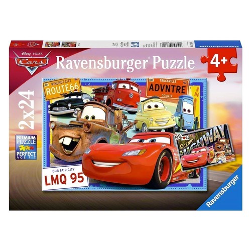 Ravensburger Puzzle 2 x 24pc - Disney Two Cars Puzzle