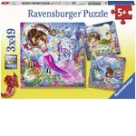 Ravensburger Puzzle 3 x 49pc - Charming Mermaids