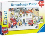 Ravensburger Puzzle 2 x 24pc - Busy Fire Brigade