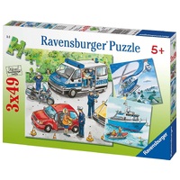 Ravensburger Puzzle 3 x 49pc - Police in Action