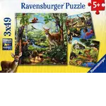 Ravensburger Puzzle 3 x 49pc - Forest Zoo and Pets