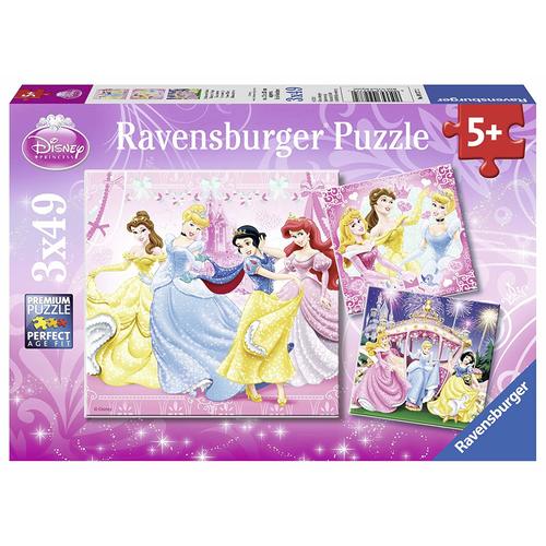 Ravensburger Puzzle 3 x 49pc - Disney Princess - Snow White