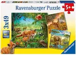 Ravensburger Puzzle 3 x 49pc - Animals Of The Earth