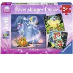 Ravensburger Puzzle 3 x 49pc - Disney Princess - Snow White, Cinderella and Ariel