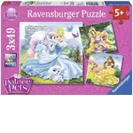 Ravensburger Puzzle 3 x 49pc - Disney Palace Pets - Belle, Cinderella, Rapunzel