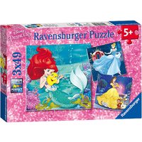 Ravensburger Puzzle 3 x 49pc - Disney Princesses Adventure