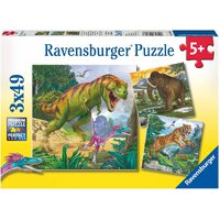 Ravensburger Puzzle 3x49pc - Primeval Ruler