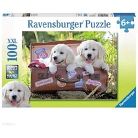 Ravensburger Puzzle 100pc XXL - Travelling Puppies