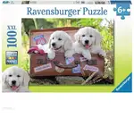 Ravensburger Puzzle 100pc XXL - Travelling Puppies
