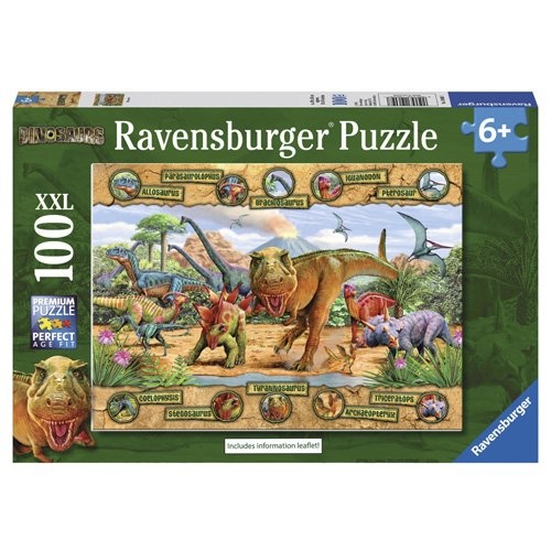 Ravensburger Puzzle 100pc XXL - Dinosaurs