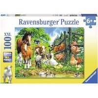 Ravensburger Puzzle 100pc XXL - Animal Get Together