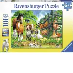 Ravensburger Puzzle 100pc XXL - Animal Get Together