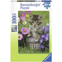 Ravensburger Puzzle 100pc XXL - Kitten Among The Flowers