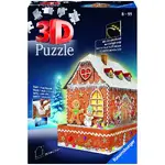 Ravensburger 3D Puzzle 216pc - Gingerbread House Night Edition