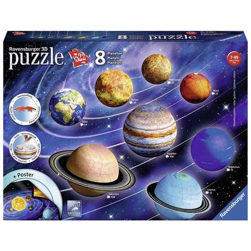 Ravensburger 3D Puzzle 522pc - Solar System 8 Planets