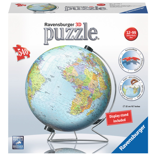Ravensburger 3D Puzzle 540pc - World Globe