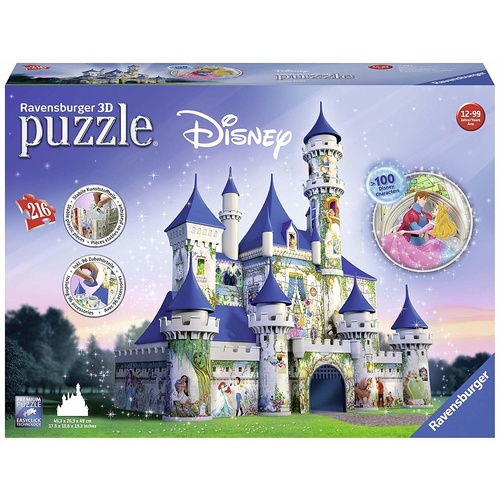 Ravensburger 3D Puzzle 216pc - Disney Princesses Castle 