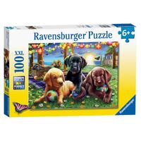 Ravensburger Puzzle 100pc XXL - Puppy Picnic