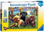 Ravensburger Puzzle 100pc XXL - Puppy Picnic