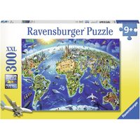 Ravensburger Puzzle 300pc - World Landmarks Map