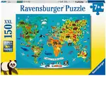 Ravensburger Puzzle 150pc XXL - Animal World Map