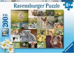 Ravensburger Puzzle 200pc - Cute Animal Babies
