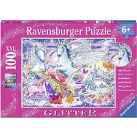 Ravensburger Puzzle 100pc XXL - Glitter Amazing Unicorns