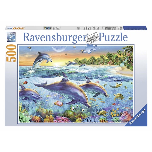 Ravensburger Puzzle 500pc - Dolphin Cove