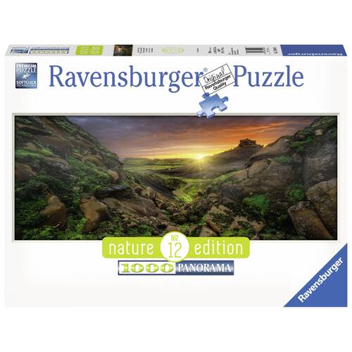 Ravensburger Puzzle 1000pc - Nature Edition - Sun over Iceland Panorama
