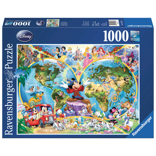 Ravensburger Puzzle 1000pc - Disney World Map
